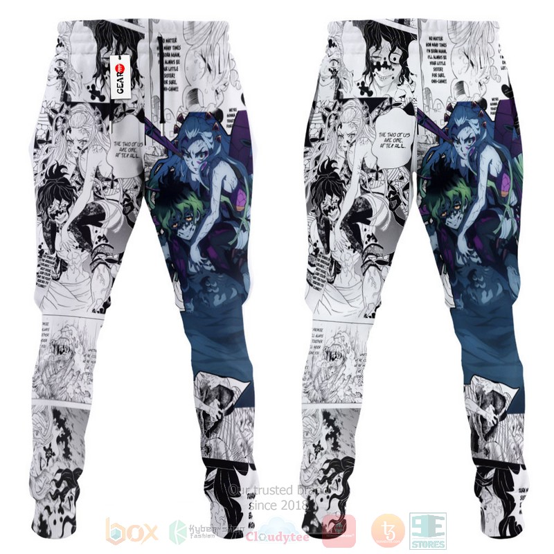 BEST Anime Gyutaro and Daki Kimetsu All Over Print Long Pants 4 Anime Gyutaro and Daki Kimetsu Sweatpants 1 2 3