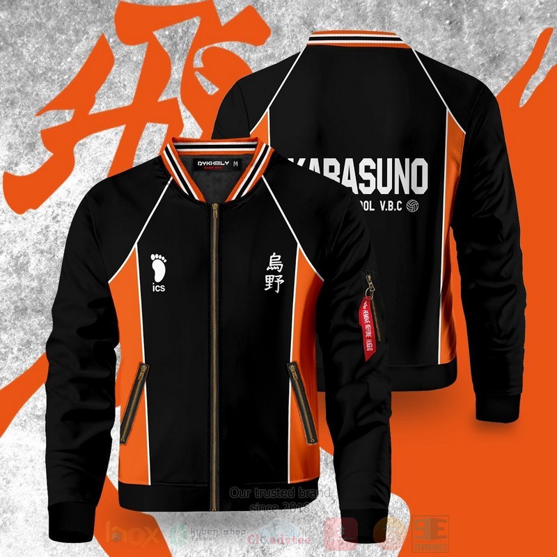Anime Haikyuu Karasuno Bomber Jacket 1
