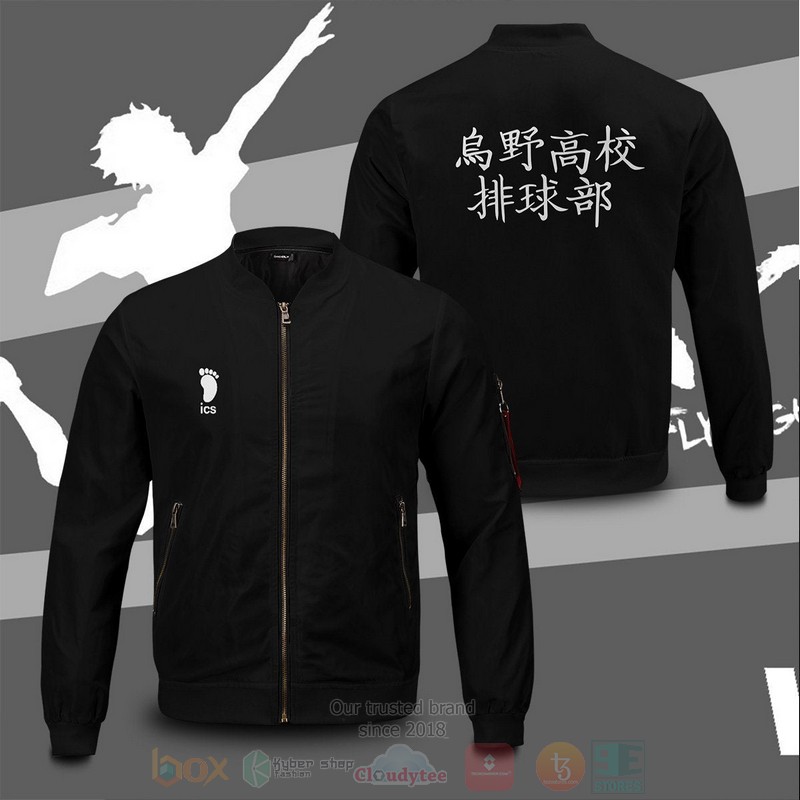 Anime Haikyuu Karasuno High Bomber Jacket 1