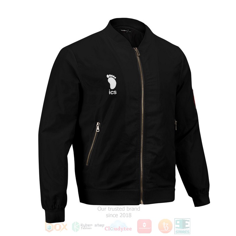 BEST Anime Haikyuu Karasuno High 3D Zipper Bomber Jacket 5 Anime Haikyuu Karasuno High Bomber Jacket 1 2 3 4