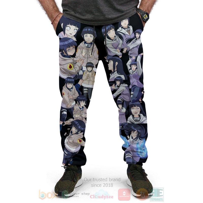 BEST Anime Hinata Hyuga Fleece Naruto Characters All Over Print Long Pants 4 Anime Hinata Hyuga Fleece Naruto Characters Sweatpants 1 2 3