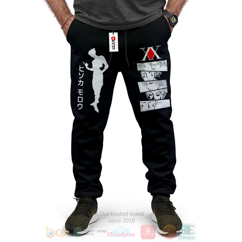 BEST Anime Hisoka Fleece Hunter x Hunter All Over Print Long Pants 3 Anime Hisoka Fleece Hunter x Hunter Sweatpants 1 2