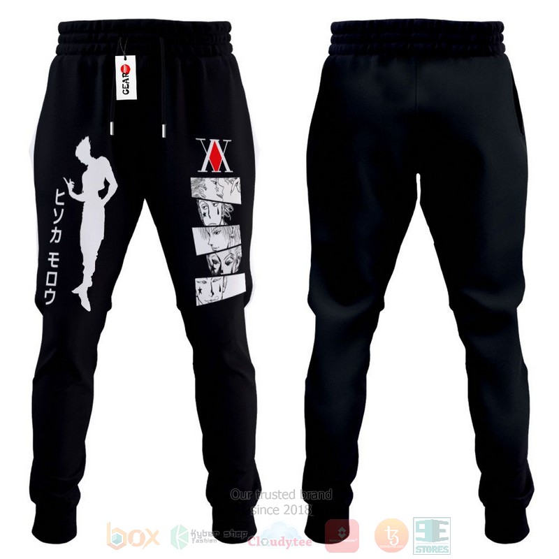 BEST Anime Hisoka Fleece Hunter x Hunter All Over Print Long Pants 4 Anime Hisoka Fleece Hunter x Hunter Sweatpants 1 2 3