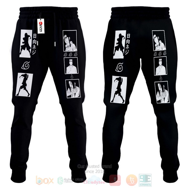 BEST Anime Hyuga Neij Naruto All Over Print Long Pants 4 Anime Hyuga Neij Naruto Sweatpants 1 2 3