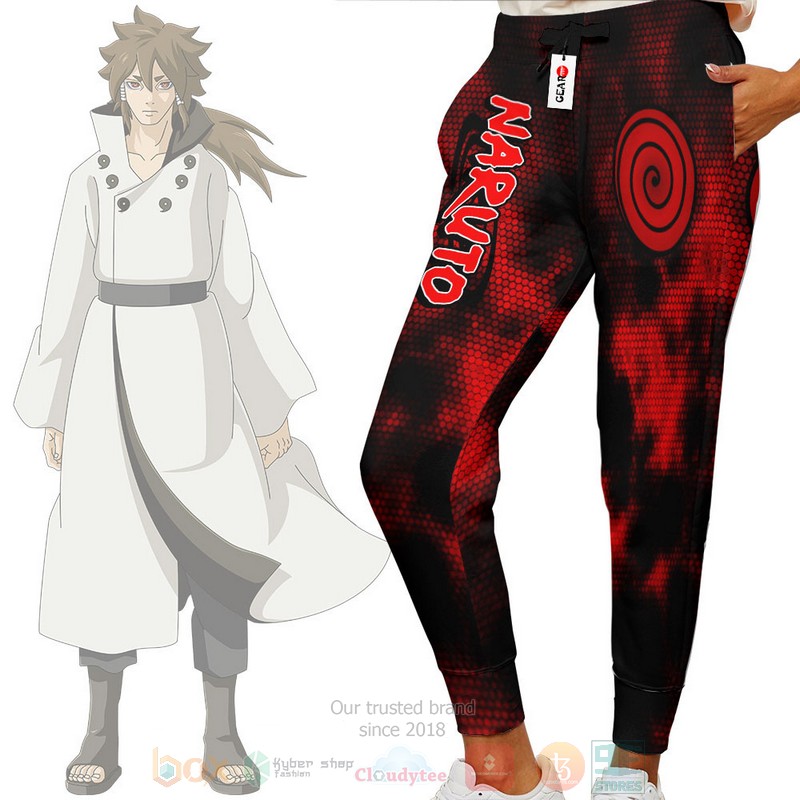 Anime Indra Otsutsuki Mangekyo Sharingan Naruto Sweatpants 1