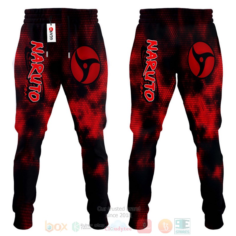 BEST Anime Itachi Mangekyo Sharingan Naruto All Over Print Long Pants 4 Anime Itachi Mangekyo Sharingan Naruto Sweatpants 1 2 3