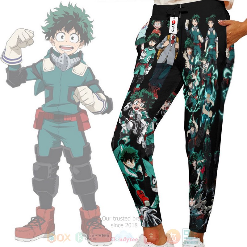 BEST Anime Izuku Deku My Hero Academia All Over Print Long Pants 3 Anime Izuku Deku My Hero Academia Sweatpants 1 2