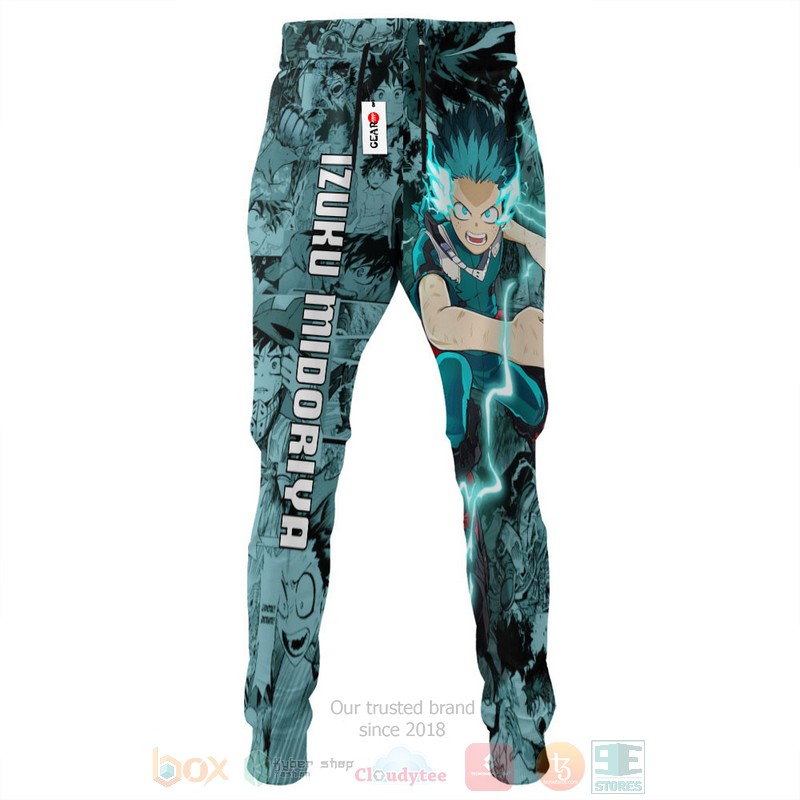 BEST Anime Izuku Midoriya My Hero Academia All Over Print Long Pants 4 Anime Izuku Midoriya My Hero Academia Sweatpants 1 2 3