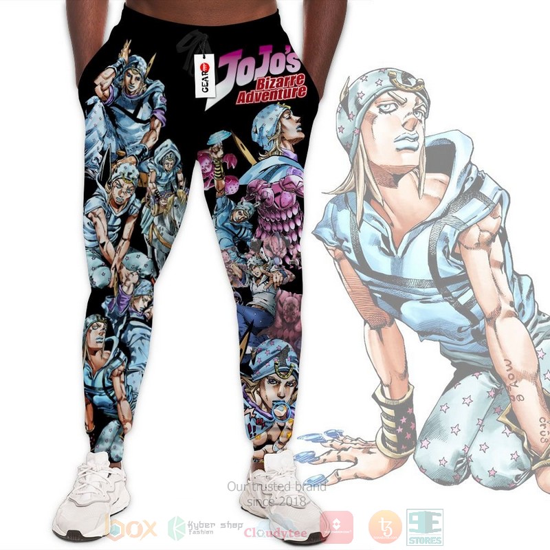 Anime JoJos Johnny Joestar Adventures Sweatpants