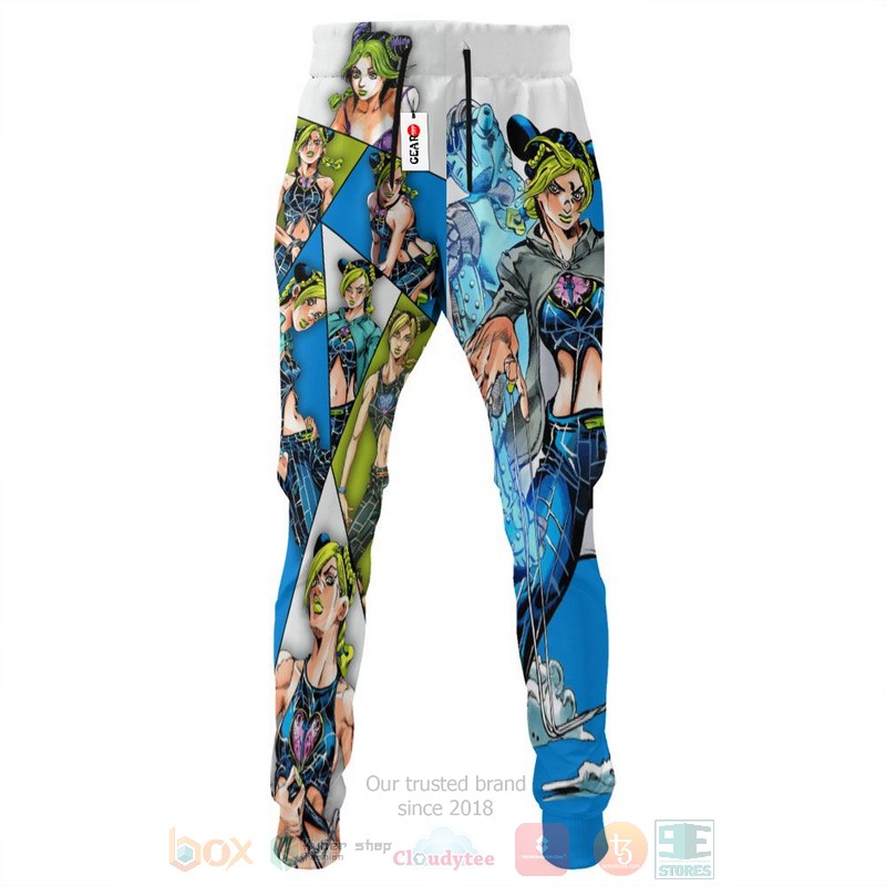 BEST Anime JoJo's Jolyne Cujoh Adventures All Over Print Long Pants 3 Anime JoJos Jolyne Cujoh Adventures Sweatpants 1 2