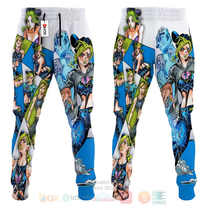BEST Anime JoJo's Jolyne Cujoh Adventures All Over Print Long Pants 4 Anime JoJos Jolyne Cujoh Adventures Sweatpants 1 2 3