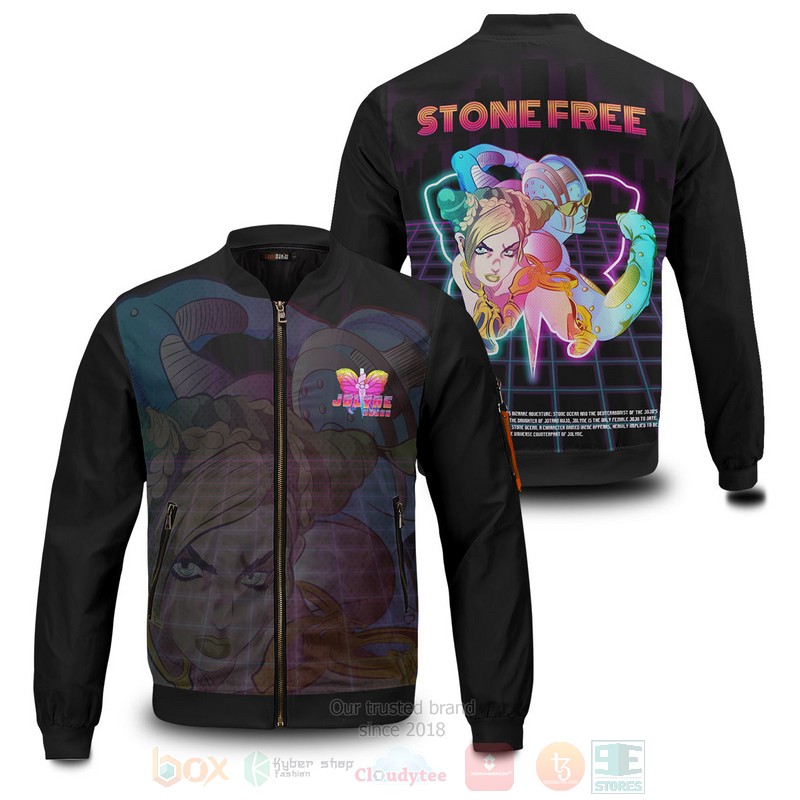 Anime Jolyne Retro Bomber Jacket