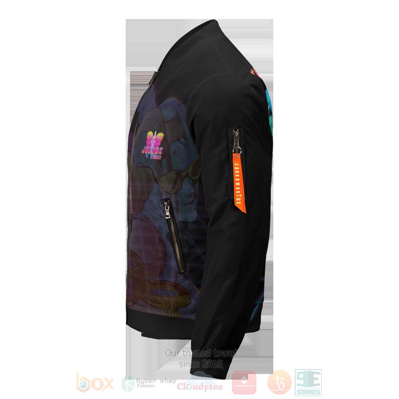 BEST Anime Jolyne Retro 3D Zipper Bomber Jacket 6 Anime Jolyne Retro Bomber Jacket 1 2 3 4 5