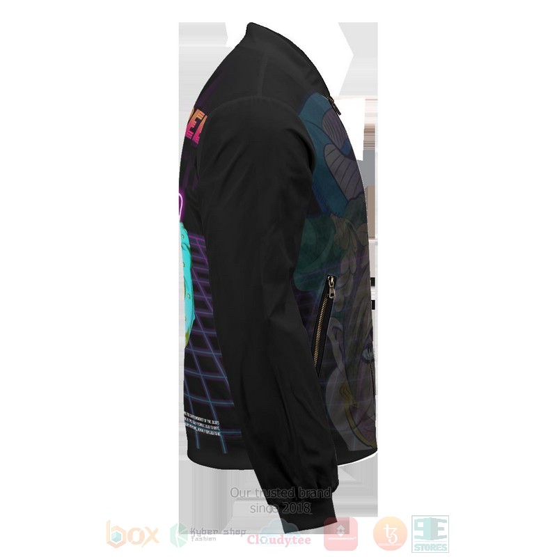 BEST Anime Jolyne Retro 3D Zipper Bomber Jacket 7 Anime Jolyne Retro Bomber Jacket 1 2 3 4 5 6