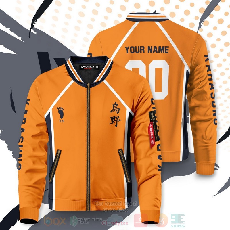 Anime Karasuno Libero Personalized Bomber Jacket 1