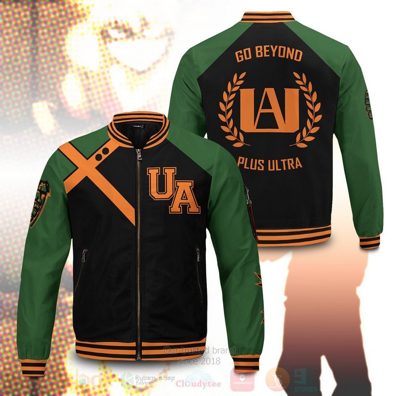 BEST Anime Katsuki Explosion 3D Zipper Bomber Jacket 2 Anime Katsuki Explosion Bomber Jacket 1