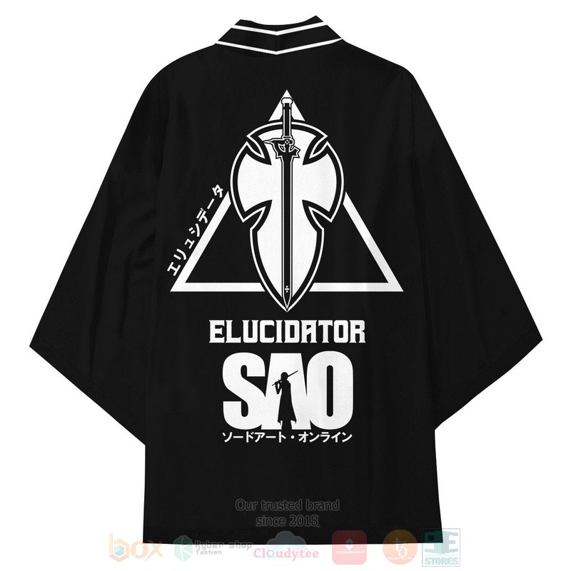 BEST Anime Kirito Elucidator Sword Art Online Japan 3D Print Kimono 4 BEST Anime Kirito Elucidator Sword Art Online Japan 3D Print Kimono word3