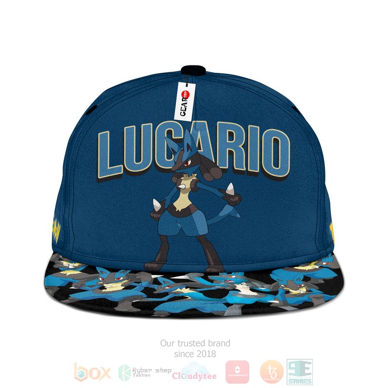 Anime Lucario Snapback Pokemon Gift For Otaku Cap