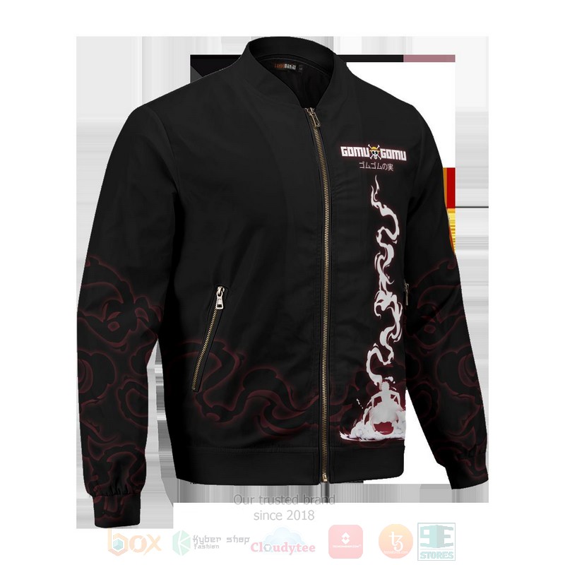 BEST Anime Luffy Spirit 3D Zipper Bomber Jacket 5 Anime Luffy Spirit Bomber Jacket 1 2 3 4