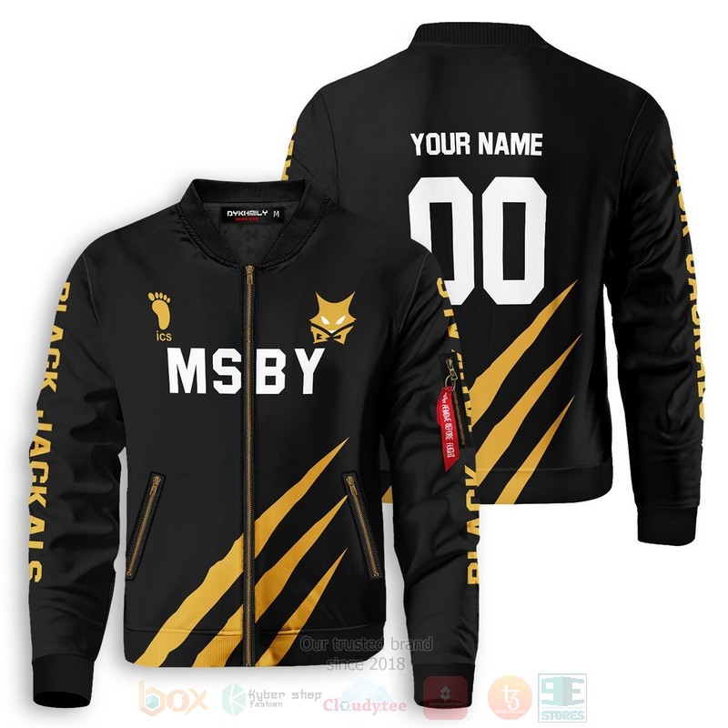 Anime MSBY Black Jackals Personalized Bomber Jacket