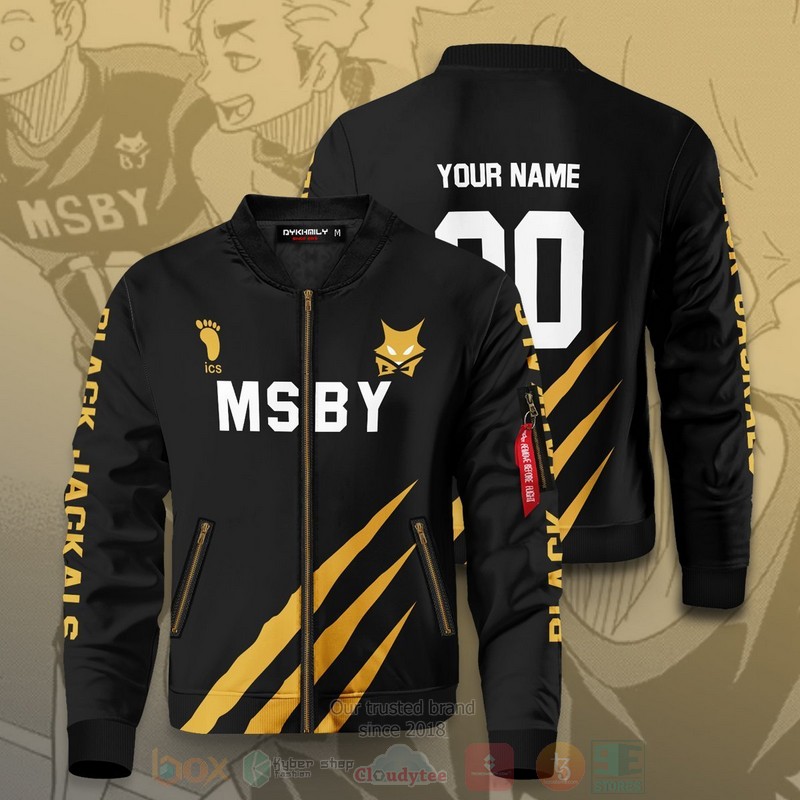 Anime MSBY Black Jackals Personalized Bomber Jacket 1
