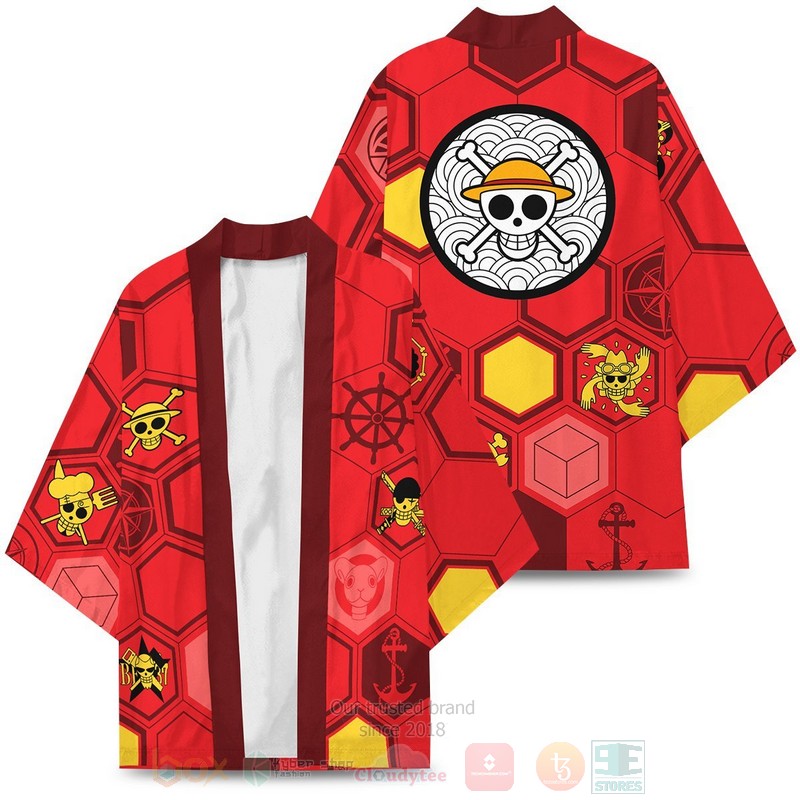 BEST Anime Mugiwara Pirates One Piece Japan 3D Print Kimono