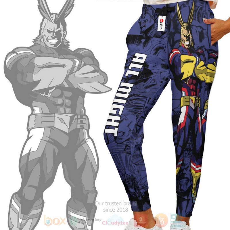 Anime My Hero Academia All Might Toshinori Yagi Sweatpants 1