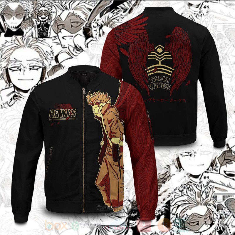 Anime My Hero Academia Hero Hawks Bomber Jacket 1