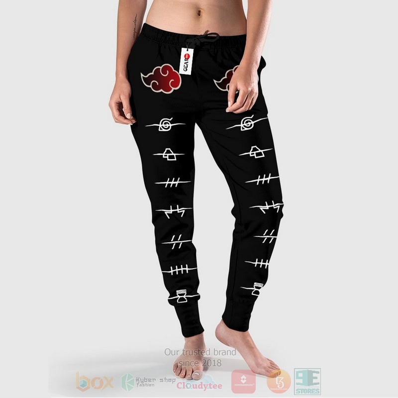 Anime Naruto Akatsuki Fleece Sweatpants 1