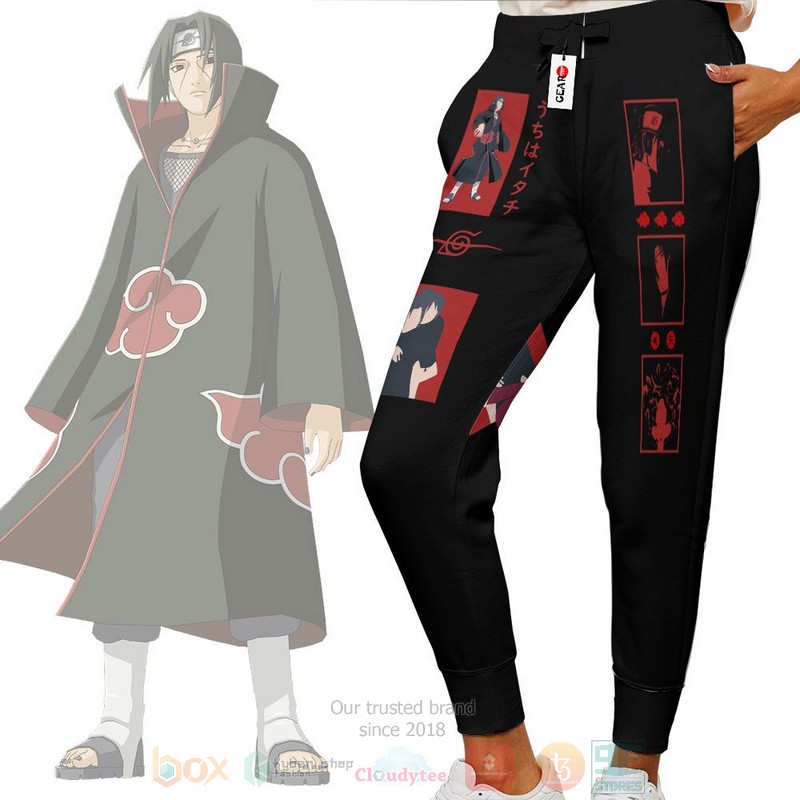 Anime Naruto Akatsuki Itachi Sweatpants 1