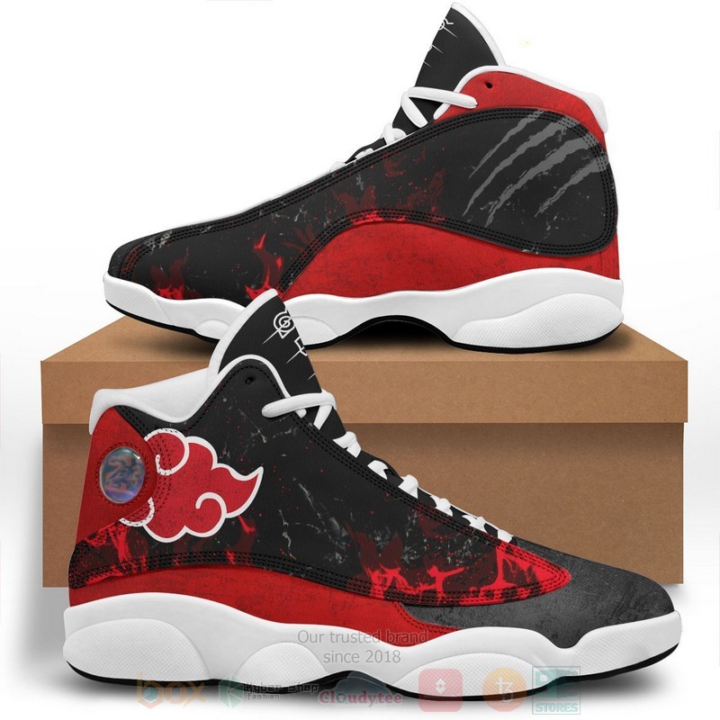 BEST Anime Naruto Akatsuki Pride Air Jordan 13 Sneakers