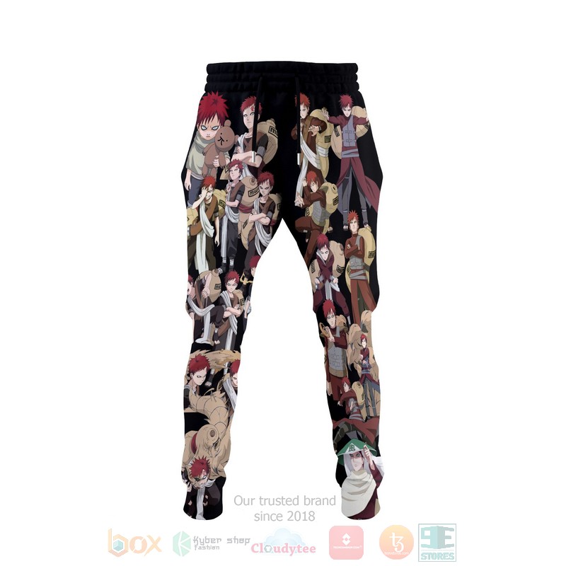 Anime Naruto Gaara Fleece Characters Sweatpants 1
