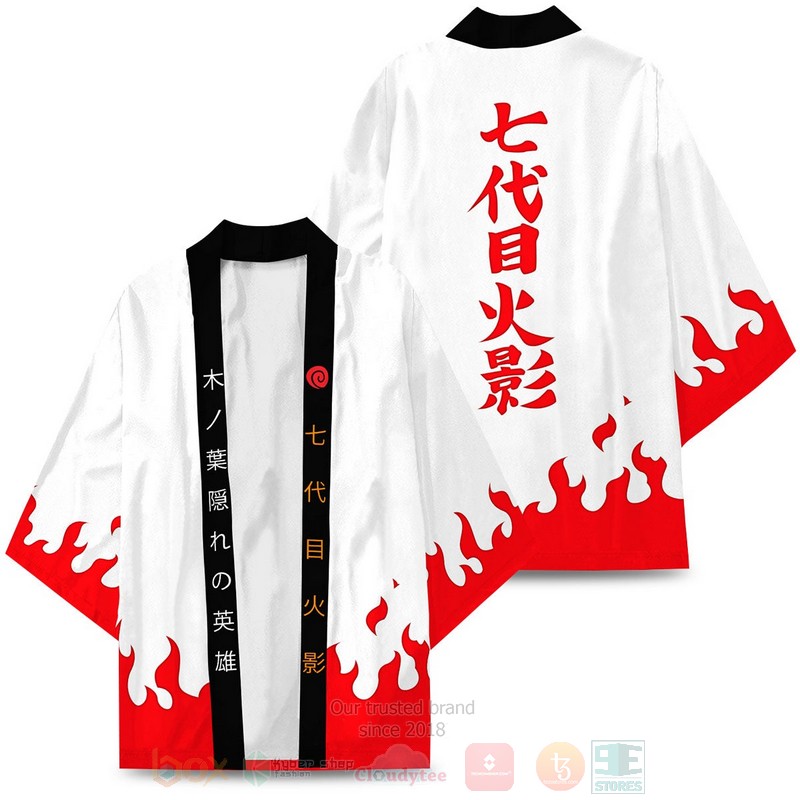 BEST Anime Naruto Hokage Japan 3D Print Kimono