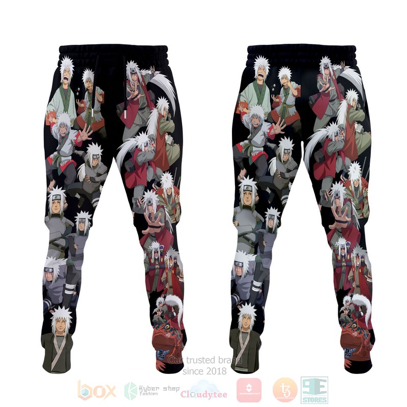 Anime Naruto Jiraiya Fleece Characters Sweatpants