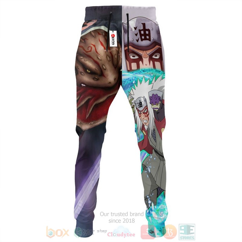 BEST Anime Naruto Jiraiya Sage All Over Print Long Pants 3 Anime Naruto Jiraiya Sage Sweatpants 1 2