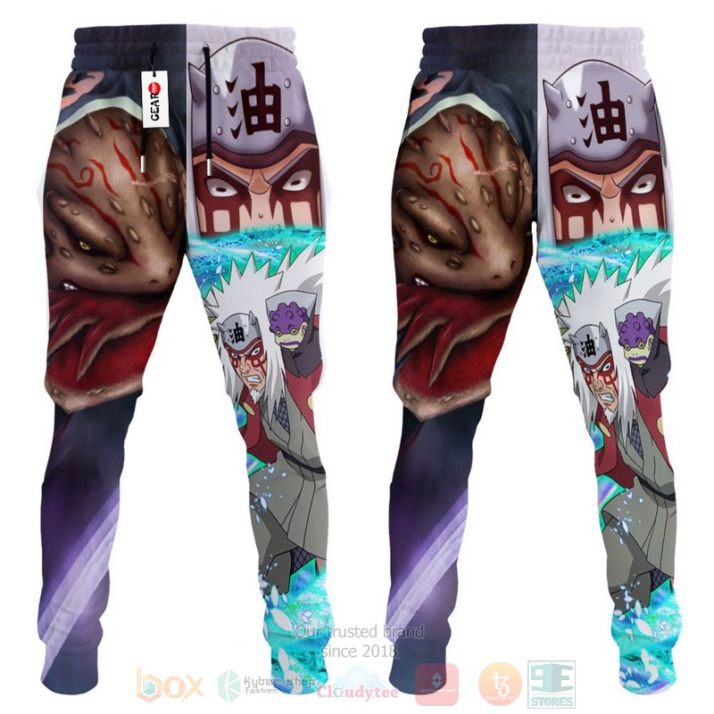 BEST Anime Naruto Jiraiya Sage All Over Print Long Pants 4 Anime Naruto Jiraiya Sage Sweatpants 1 2 3