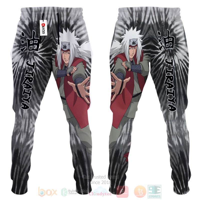BEST Anime Naruto Jiraiya Tie Dye All Over Print Long Pants 3 Anime Naruto Jiraiya Tie Dye Sweatpants 1 2