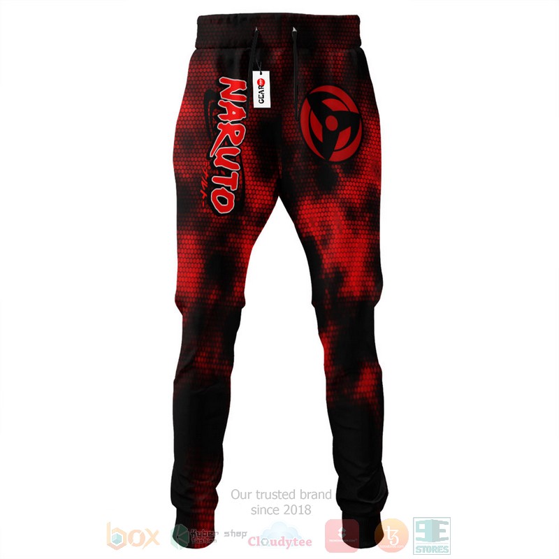 BEST Anime Naruto Kakashi And Obito Mangekyo Sharingan All Over Print Long Pants 3 Anime Naruto Kakashi And Obito Mangekyo Sharingan Sweatpants 1 2