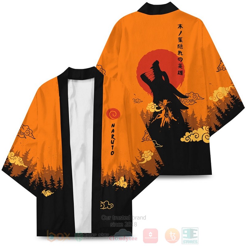 BEST Anime Naruto Kyubi Japan 3D Print Kimono