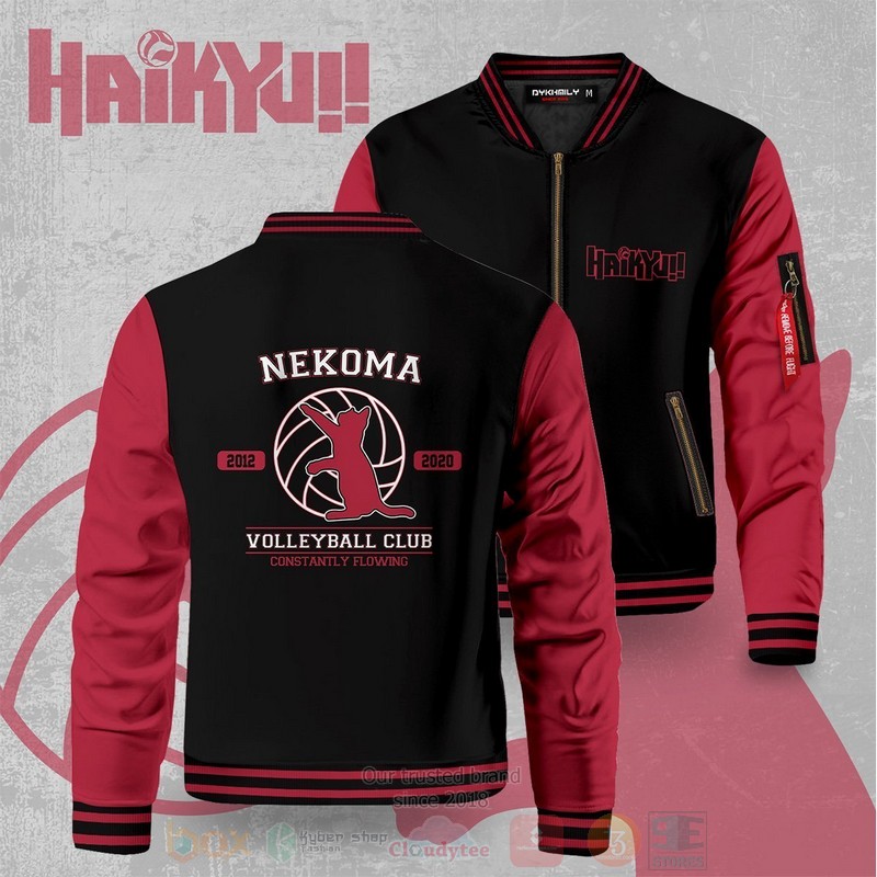 Anime Nekoma Constantly Flowing Bomber Jacket 1