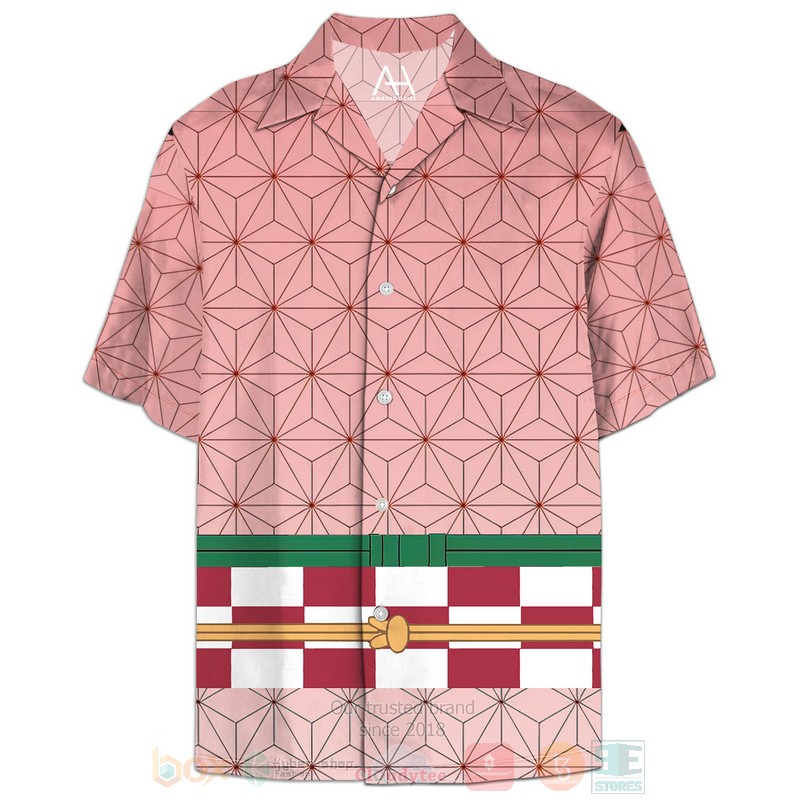 Anime Nezuko Kamado Kimono Hawaiian Shirt