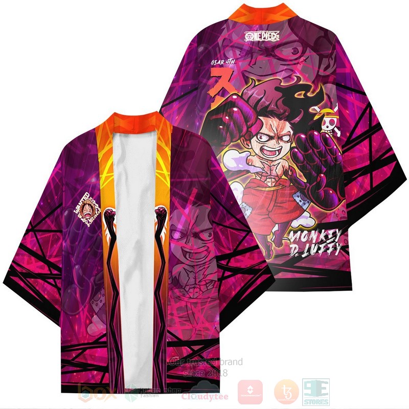 BEST Anime One Piece Luffy Gear Fourth Japan 3D Print Kimono