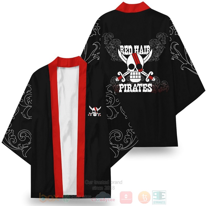 BEST Anime One Piece Red Hair Pirates Japan 3D Print Kimono