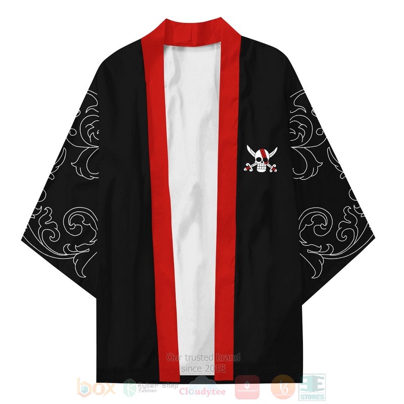 BEST Anime One Piece Red Hair Pirates Japan 3D Print Kimono 3 BEST Anime One Piece Red Hair Pirates Japan 3D Print Kimono word2