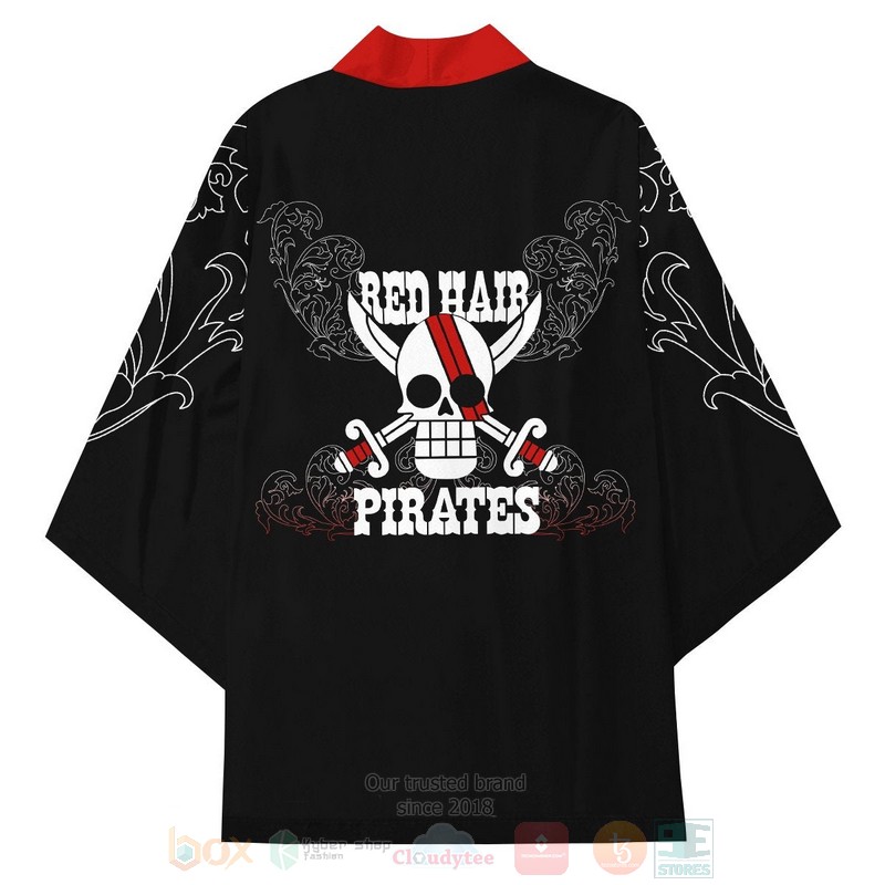 BEST Anime One Piece Red Hair Pirates Japan 3D Print Kimono 4 BEST Anime One Piece Red Hair Pirates Japan 3D Print Kimono word2