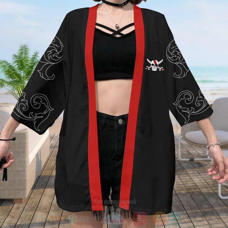 BEST Anime One Piece Red Hair Pirates Japan 3D Print Kimono 5 BEST Anime One Piece Red Hair Pirates Japan 3D Print Kimono word2