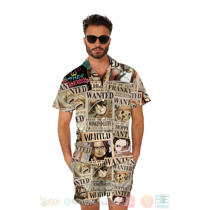 Anime One Piece Wanted Collection Hawaiian Shirt
