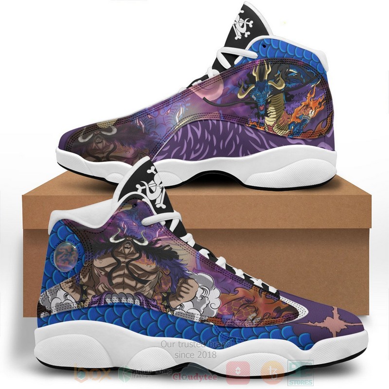 BEST Anime One Piece Yonko Kaido Air Jordan 13 Sneakers