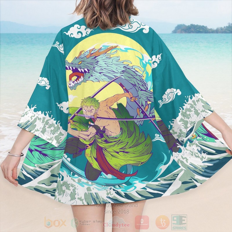 BEST Anime One Piece Zoro Three Sword Japan 3D Print Kimono 6 BEST Anime One Piece Zoro Three Sword Japan 3D Print Kimono word1