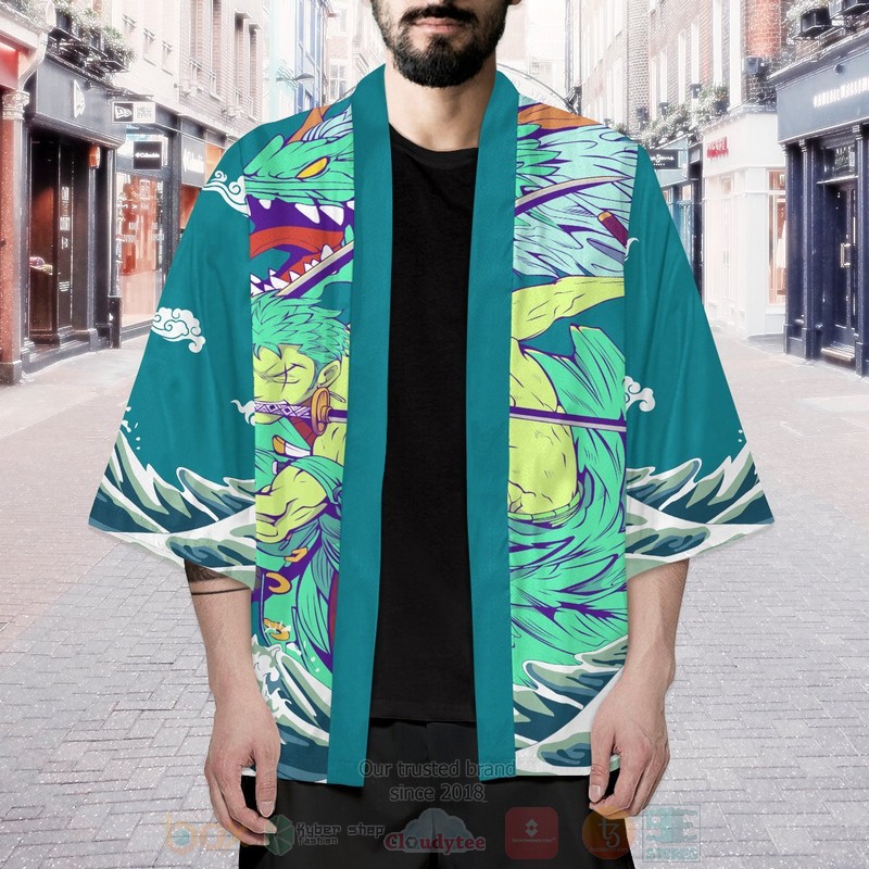 BEST Anime One Piece Zoro Three Sword Japan 3D Print Kimono 7 BEST Anime One Piece Zoro Three Sword Japan 3D Print Kimono word1